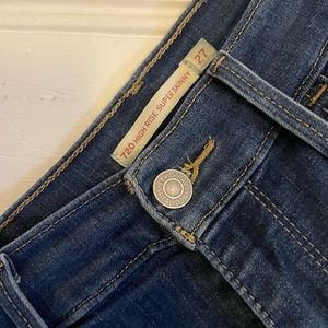 720 high rise super skinny Levi’s